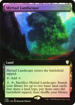 Myriad Landscape Foil Extended Art Commander Legends Variants NM MTG - Image 1