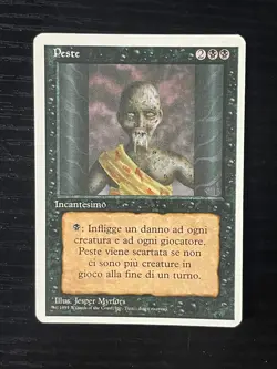 Magic MTG Italian Revised Pestilence Artist Proof Near Mint - Only 50 Exist! - Image 1