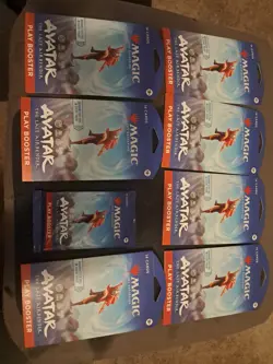 Lot of 8 Packs - Magic the Gathering Avatar: - sleeved Play Booster Packs - Image 1