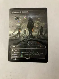 Command Beacon (Borderless Galaxy Foil) Magic The Gathering MTG Secret Lair Drop - Image 1