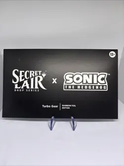 Sonic the Hedgehog x Magic Secret Lair Turbo Gear Rainbow Foil New Sealed Rare - Image 1