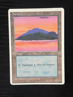 Magic MTG Italian Revised Island Artist Proof Near Mint - Only 50 Exist! - Image 1