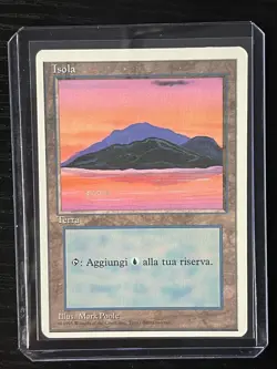 Magic MTG Italian Revised Island Artist Proof Near Mint - Only 50 Exist! - Image 3