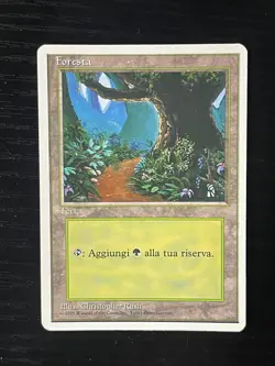 Magic MTG Italian Revised Forest Artist Proof Near Mint - Only 50 Exist! - Image 1