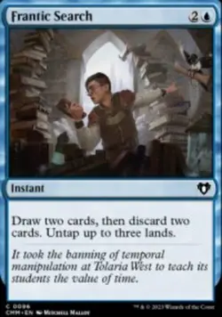 Frantic Search Commander Masters CMM 96 MTG Regular - Image 2