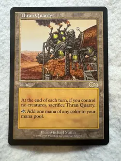 MTG - Thran Quarry - Never Played! - Urza's Saga #329 - NM+ - Rare - EN - Reg - Image 1