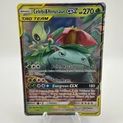 Celebi & Venusaur GX 1/181 - TAG TEAM - Lightly Played - Pokemon TCG - Image 1