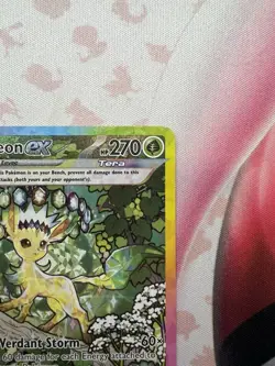 Leafeon ex 144/131 Prismatic Evolutions SIR ALT ART Rare Pokemon TCG 💎 MINT - Image 4
