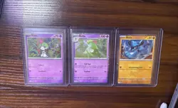 Pokemon TCG Kirlia, Ralts , Riolu Cosmos Holo Promos - Image 1