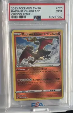 2023 Pokemon Swsh Radiant CHARIZARD Crown Zenith 🔥🔥🔥 PSA 9 - Image 2