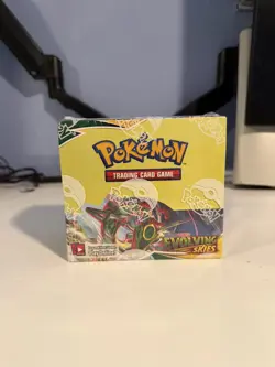 Pokemon TCG Sword & Shield Evolving Skies Booster Box Sealed (Slight Cut) - Image 1
