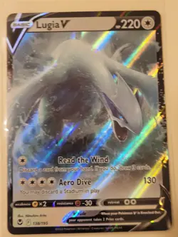 Lugia V 138/195 Pokemon TCG Ultra Rare SWSH12: Silver Tempest Near Mint - Image 1