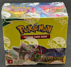 Pokemon TCG Sword & Shield Evolving Skies Booster Box Sealed w/ Acrylic Case - Image 1