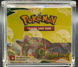 Pokemon TCG Sword & Shield Evolving Skies Booster Box Sealed w/ Acrylic Case - Image 2