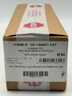 Pokemon Mega Evolution Base Set ME01 Enhanced Booster 6-Box Sealed Case - Image 1
