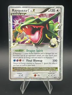 Pokemon TCG Rayquaza C LV x DP47 Black Star Promo Diamond & Pearl Holo LP - Image 1