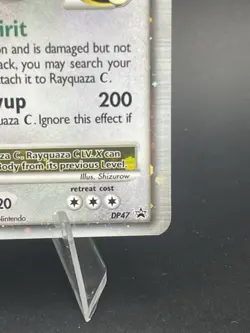 Pokemon TCG Rayquaza C LV x DP47 Black Star Promo Diamond & Pearl Holo LP - Image 3