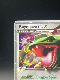 Pokemon TCG Rayquaza C LV x DP47 Black Star Promo Diamond & Pearl Holo LP - Image 5