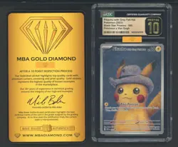 2023 Pokemon x Van Gogh SVP EN Pikachu with Grey Felt Hat #085 CGC 10 PRISTINE - Image 1