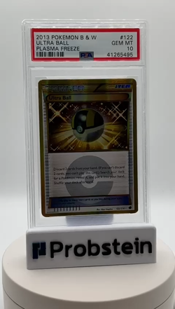 2013 Pokemon B &W Plasma Freeze #122 Ultra Ball PSA 10 GEM MINT - Image 2