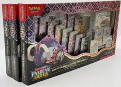 Lot (3) Pokemon Great Tusk ex & Iron Treads ex Premium Collection Boxes Sealed - Image 1