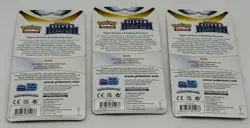 Lot (3) Pokemon Sword & Shield Silver Tempest Booster Blister Pack Sealed - Image 2
