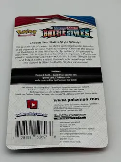 Pokemon TCG Sword & Shield Battle Styles Booster Blister Pack Sealed - Image 2