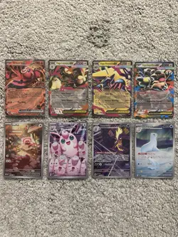 Pokemon Mega Evolution Phantasmal Flames Lot Of 8 Ex / IR / Full Art Cards NM - Image 1