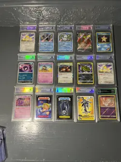 Lot Of 15 Slabs Pokemon And Various Other - Image 1