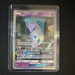 Mewtwo GX 78/73 Shining Legends Shiny Holo Rare Full Art 190HP Pokemon TCG - Image 1