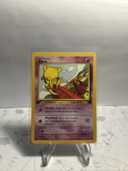 VTG Pokemon TCG Abra 49/82 1st Edition Team Rocket Non-Holo WOTC 2000 LP - Image 1