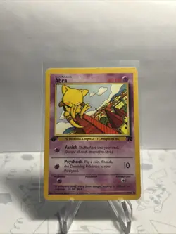 VTG Pokemon TCG Abra 49/82 1st Edition Team Rocket Non-Holo WOTC 2000 LP - Image 2