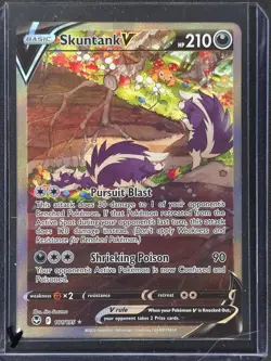 Skuntank V 181 Pokemon Silver Tempest 2022 NM 🔥🔥🔥 - Image 3