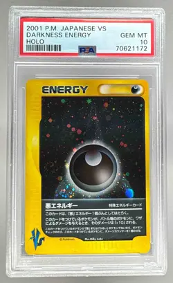 70621172 Darkness Energy 2001 Japanese Pokemon VS Holo PSA 10 - Image 1