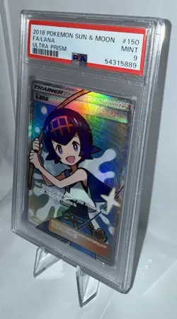 2018 Pokemon Sun & Moon Ultra Prism Lana FA #150 - PSA 9 MINT - Image 3