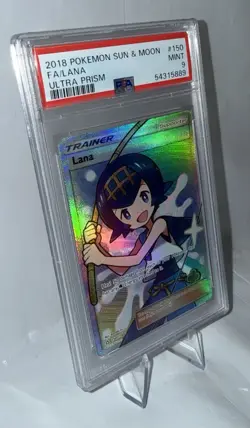 2018 Pokemon Sun & Moon Ultra Prism Lana FA #150 - PSA 9 MINT - Image 4
