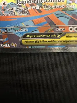 Pokemon TCG Mega Kangaskhan EX Me01: Mega Evolution 182/132 Holo Rare - Image 2