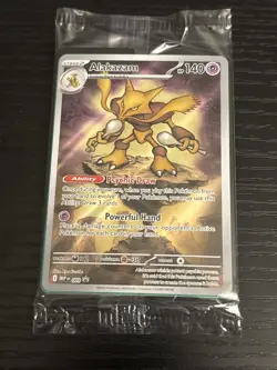 Pokemon TCG Alakazam 009 SEALED Mega Evolution Promo Holo - Image 1