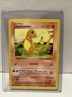 Pokemon TCG - Charmander - Base Set - 46/102 - SHADOWLESS - LP - Image 1