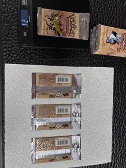 ALL THREE 1999 Wizards of The Coast Pokemon Fossil Booster Pack (WOC06159) HOLO - Image 2