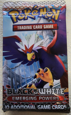 POKEMON BLACK & WHITE EMERGING POWERS BOOSTER PACK BRAVIARY ARTWORK UNOPENED - Image 1