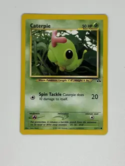 Pokemon TCG Caterpie 53/75 Neo Discovery - LP - Image 1