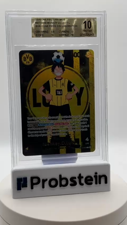 2025 ONE PIECE PROMOS BVB X ONE PIECE MATCH DAY 2025 #003 MONKEY D. LUFFY BGS 10 - Image 2