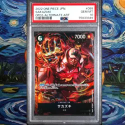 Sakazuki PSA 10 Graded Op02 099 Alternate Art Japanese One Piece Card - Image 1