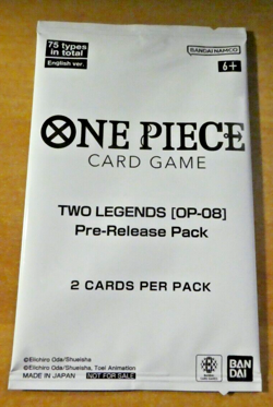 ONE PIECE CARD ENGLISH PROMO RARE PRE-RELEASE PACK X1 OP-08 BOOSTER SEALED MINT - Image 1
