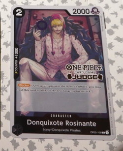 One Piece Card Game English Carte Holo Promo Judge Donquixote OP02-108 Mint - Image 1