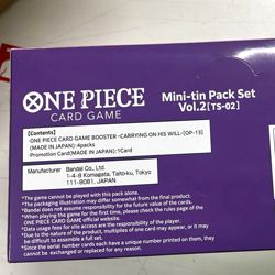 Set of 6 One Piece Card Game Mini Tin Pack Vol 2 TS-02 Japanese Asia Limited - Image 3