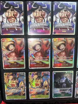 x35 One Piece TCG Card Lot GUARANTEE 35 R/SEC/SUPER RARE/ LEADER - Image 1
