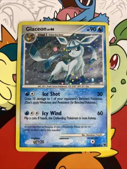 Glaceon 20/100 Majestic Dawn Holo Rare Vintage Pokemon TCG Card LP - Image 1