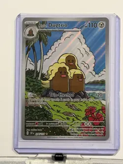 Pokemon TCG Alolan Dugtrio Card 208/191 Surging Sparks Illustration Rare Mint - Image 1